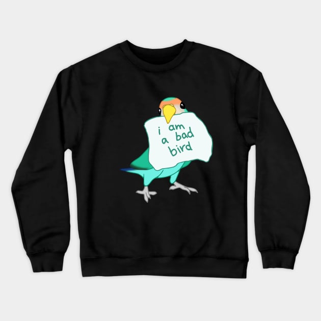 I am a bad Bird Dutch Blue Lovebird Crewneck Sweatshirt by FandomizedRose